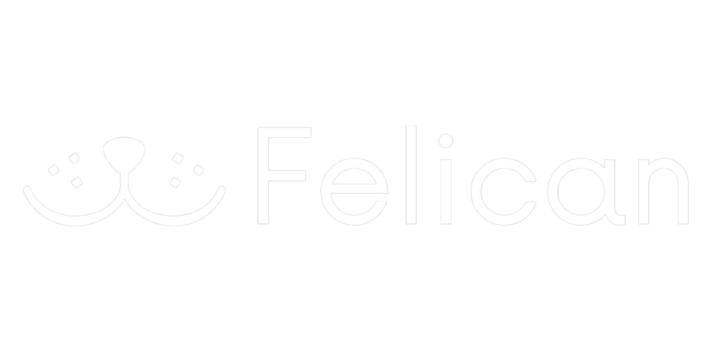 Felican logo białe